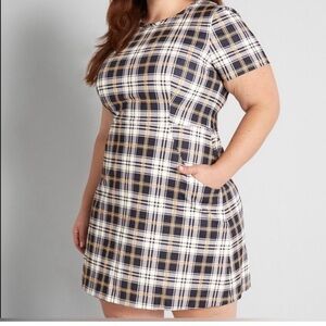 ModCloth | Hutch | Plaid “Time for Turkey” Dress | Size Medium